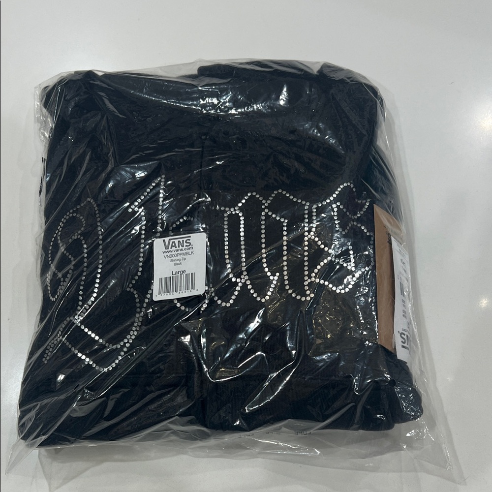 NWT Vans Shining Black Full-Zip Hoodie - Picture 3 of 12